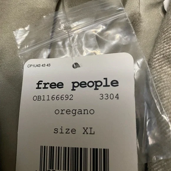 Free People Hannah Slouchy Soft Oversized Blazer Jacket XL NWT oatmeal - Picture 3 of 11